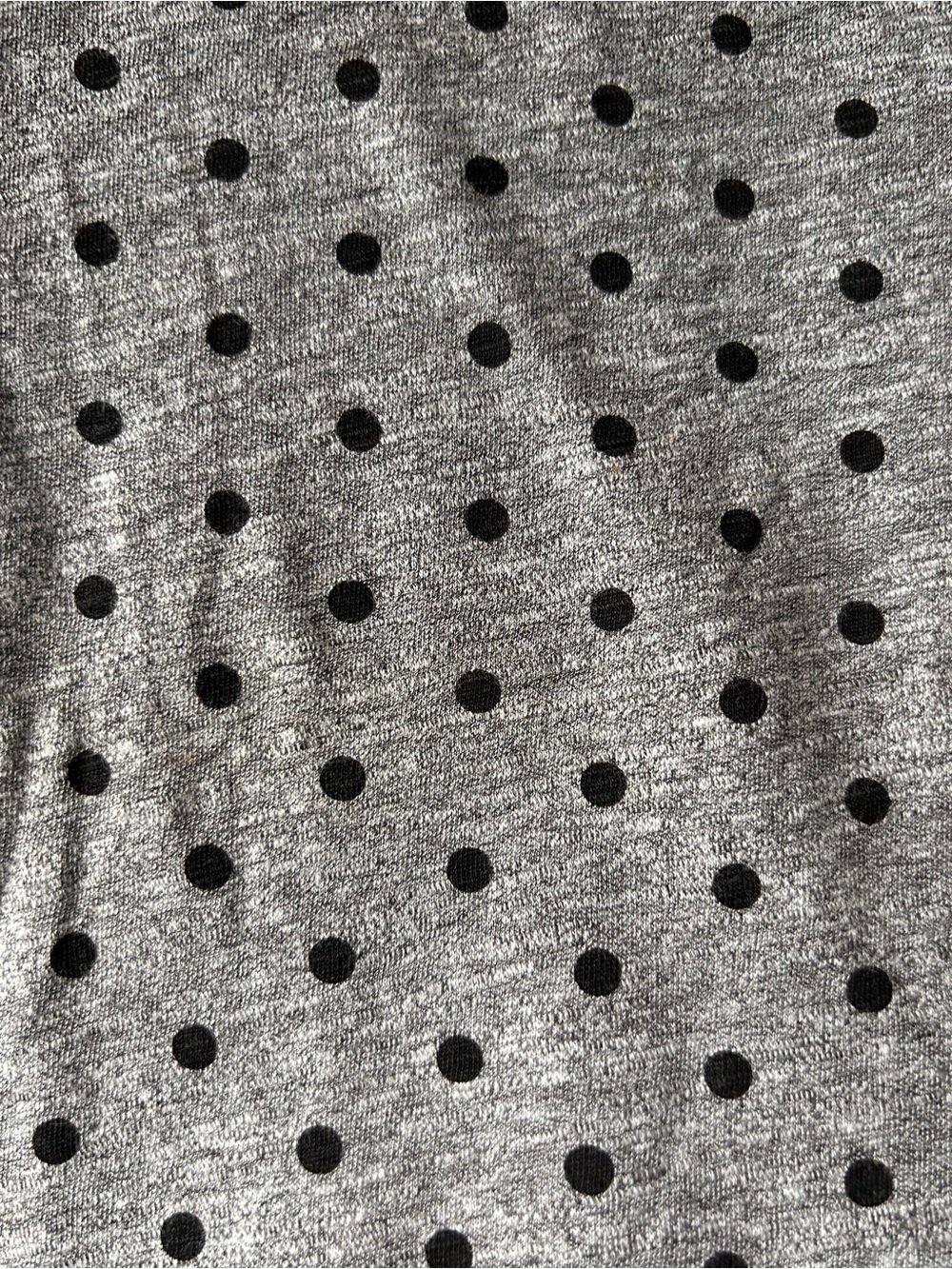 Sonoma Women's Gray Polka Dot Relaxed Tee 3/4 sleeves 1X like new - Picture 5 of 6